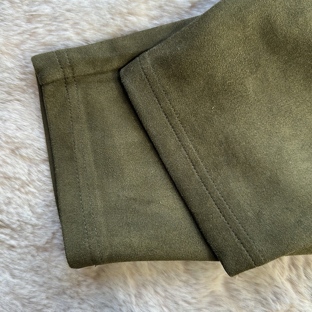 One5One | for Stitchfix 
Green High Rise Pull On Bonded Suede Skinny Leg… - Picture 7 of 14